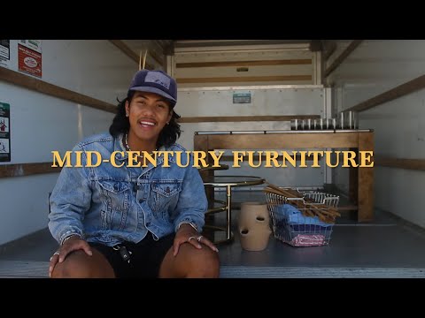 we bought vintage mid-century furniture for our dream home