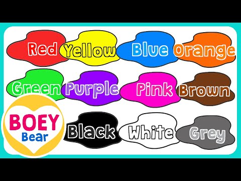 How to Teach Your Baby Colours, Baby videos, Learn to Talk | Colors | Colours | Boey Bear