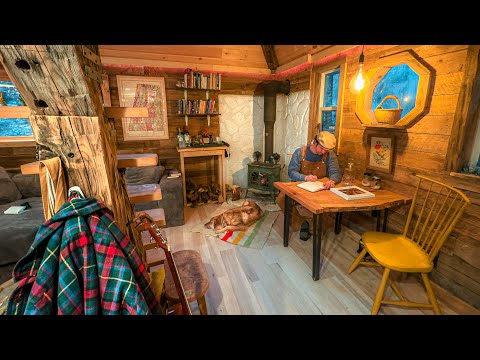 Off-Grid Cabin Adventure with my Dog 🐕