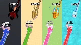 Snake Clash.iO From Level 2000 to Level 2800 All New BOSS Fight New Snake Skin #12