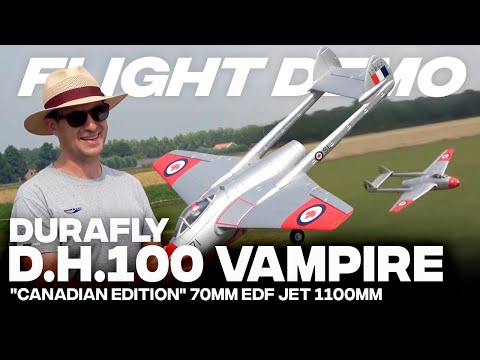 Flight Demo - Durafly D.H.100 Vampire V2, 70mm EDF Jet.