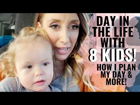 DITL with 8 KIDS! | How I plan my day, my block schedule, & more! PART 1 | Jordan Page