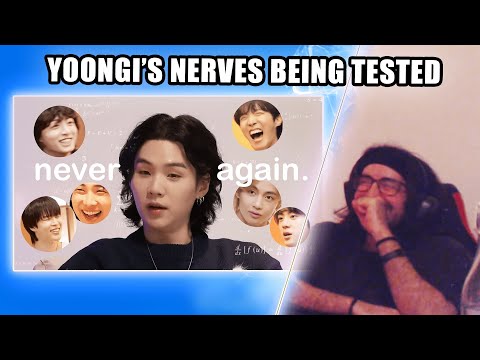 yoongis nerves being tested on his own show | Shiki Reaction