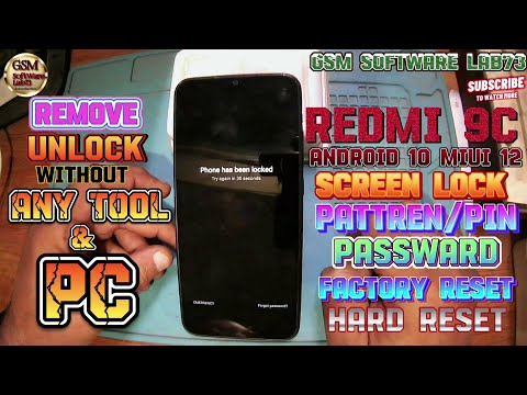 How to Hard Reset Redmi 9C|How to Factory Reset Redmi 9C without PC|Redmi 9C Ka lock Kaise Tode