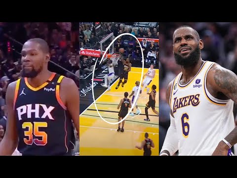 LeBron James Being Laughed At By Kevin Durant In His Return