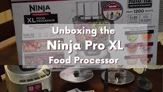 Ninja Pro XL Unboxing | 12 Cup Capacity Bowl, 1200 Watt, Large 3-Part Chute & Adjustable Slicing!