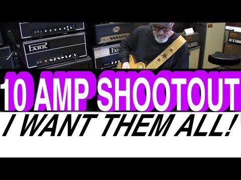 10 Amp Shootout | Tim Pierce | Pete Thorn | Gear Demo | LA Vintage Gear Burbank |