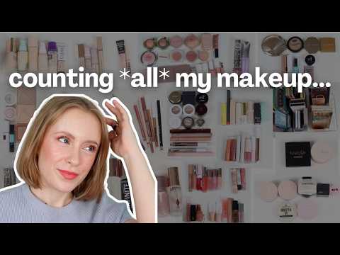 Counting EVERY piece of makeup I own 😮‍💨 My Makeup Inventory