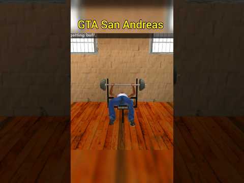 CJ'S FIRST DAY IN THE GYM GTA SAN ANDREAS #gtasanandreas #shorts