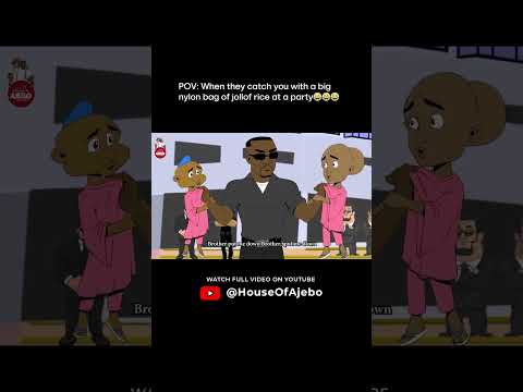 Abeg who no like party jollof rice??😂😂😂 #houseofajebo #humor #skit #tegwolo #cartoon