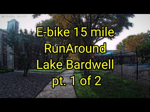 (1584) E⚡️ Bike 15 Mile Run Around Lake Bardwell part 1of 2