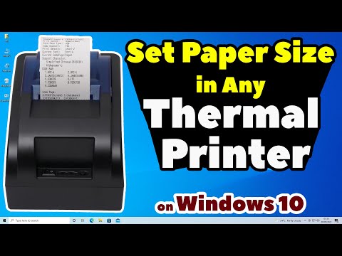 How to Set Paper Size in Any Thermal Printer in Windows 10 | Fix Paper Size is Small or Big - 2024