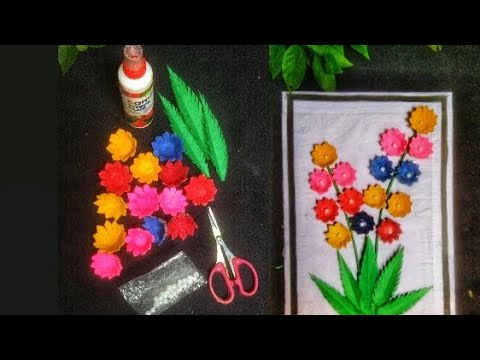 easy and beautiful Wall hanging frame making with egg tray #wallhangingcraft #homemade#ideas #viral.