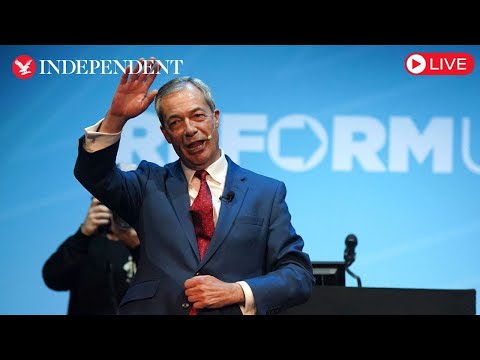 Live: Nigel Farage speaks at Reform's East Midlands conference