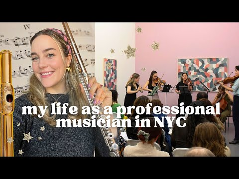 vlog: a week in my life as a musician in NYC 🎶 ✨ | concert in an art gallery, flute recital prep