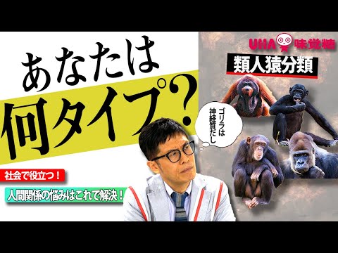 【類人猿診断】社会で役立つ性格分類！【あなたの類人猿タイプは？】