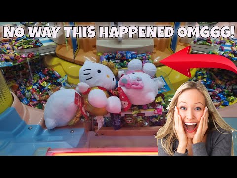 OMG YOU WON'T BELIEVE THIS INSANE CANDY PUSHER JACKPOT AT KINGPIN ARCADE!!!!