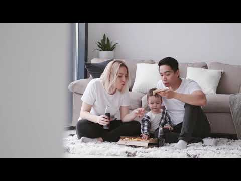 Family Eating Pizza | Copyright Free Video Footage