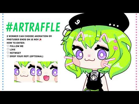 ARTRAFFLE 1K #Artraffle #pngtuber