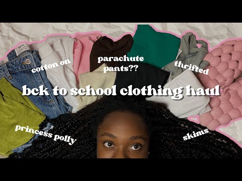 BACK TO SCHOOL CLOTHING HAUL 2022 | Princess Polly, Cotton On, Skims etc…#college #highschool