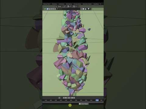 Blender Tutorial | Cell Fracture | Final Render #blender #cinema4dtutorial