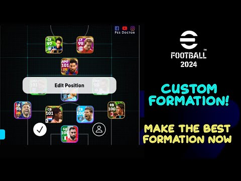 My 1st *Custom Formation* in eFootball 2024 Mobile