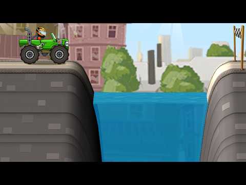 Cars VS Big Water Pit - Hill Climb Racing 2 gameplay