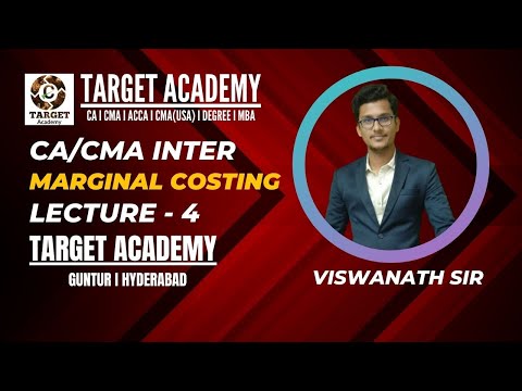 4.CA/CMA_INTER_G2_MANAGEMENT_ACCOUNTING_MARGINAL_COSTING_LEC-4 #ca #cainter #cma #cmainter #cmausa