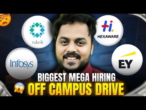 Finally Biggest Mass Hiring 😱| Infosys, EY, Hexaware, Rubrik | Batch: 2025/2024/2023 | Apply now🔥