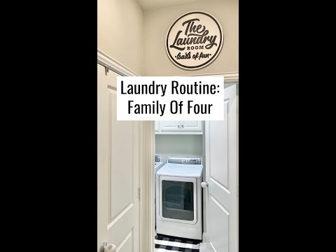 Laundry Routine For a Family Of Four As a Stay At Home Mom