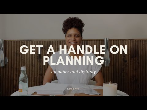 How to Plan with a Planner and Digitally for Maximum Productivity | Cloth & Paper