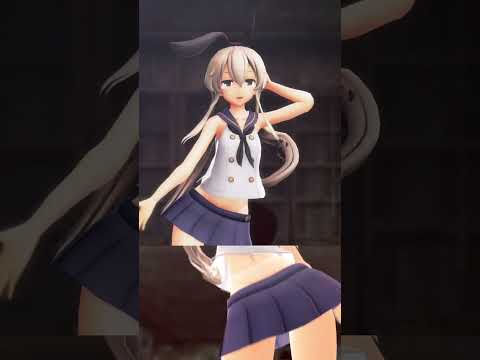 【縦長2画面MMD】ぶれないアイで（つみ式島風）Burenai Ai de - Shimakaze(Kancolle)