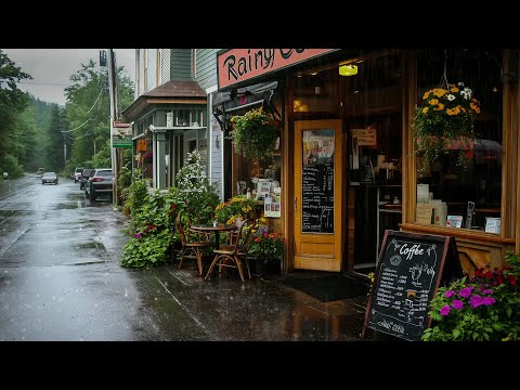 Rainy Café Ambience 🌧️ Calm Your Mind & Body with Gentle Rain Sounds for Deep Sleep & Relaxation 🍃