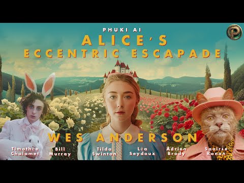 ALICE in Wonderland by Wes Anderson  | Alice's Eccentric Escapade #wesanderson #aliceinwonderland