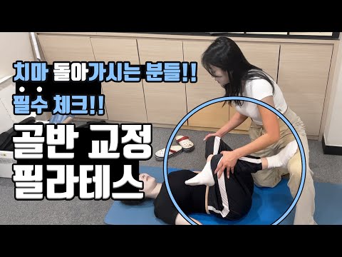 골반 교정 어렵지 않아요! 현장에서 실제로 교육하는 영상 / 필라테스 시퀀스