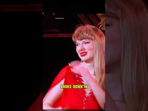 Taylor Swift crying her eyes out at the last eras tour show in Toronto...