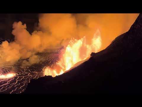 Dec 23, 2024: Footage of Kilauea Volcano's Eruption (USGS)