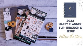 Follow the Stars Happy Planner Flip-through + 2022 Planner Setup #happyplanner #2022planner