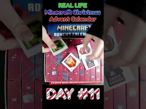 Opening a REAL LIFE Minecraft Christmas Advent Calendar Day #11