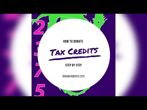 How to do tax credit donation!