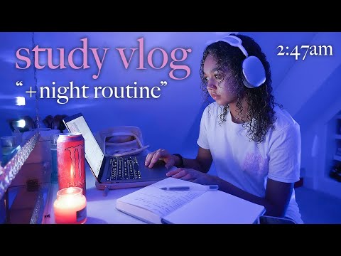 study night routine as a college student