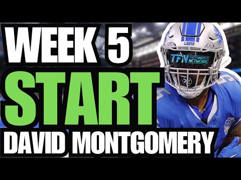 Week 5 Fantasy Football Start | RB David Montgomery