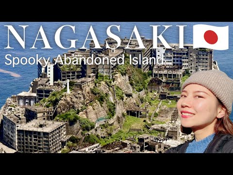 NAGASAKI (KYUSHU)🇯🇵 Gunkanjima (battleship island)!! Spooky abandoned island 🥀 Japan travel vlog