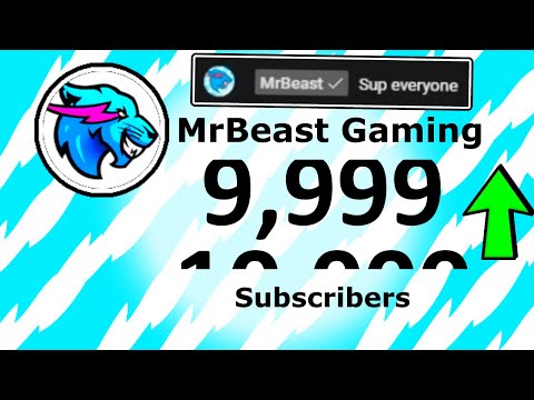 MrBeast Gaming Hitting 10k Subscribers! (MrBeast Enters Chat)