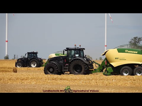 Fendt - Valtra - Claas - Krone / Ballen Pressen - Pressing Bales  pt1