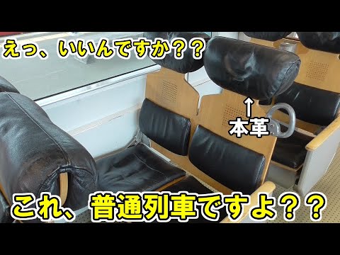 すげえ！普通列車なのに革張り座席に座れちゃう「日本一遊び心ある通勤電車」に乗ってきた！