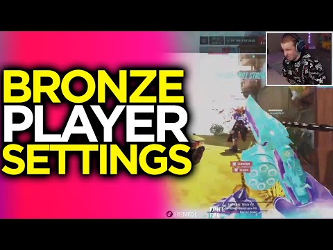 Bronze Player Shows His Overwatch Settings! Horrible | Overwatch 2