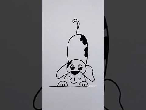 Easy dog drawing | easy drawing for kids