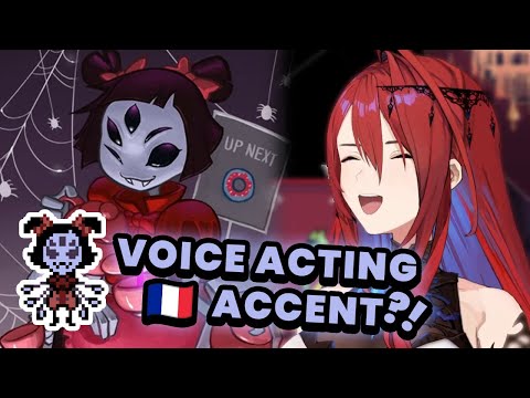 Elisabeth surprised the chat with a perfect French accent during her voice acting for Muffet