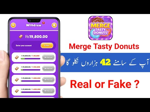 Merge Tasty Donuts App Real or Fake | Merge Tasty Donuts App Withdrawal | Merge Tasty Donuts App